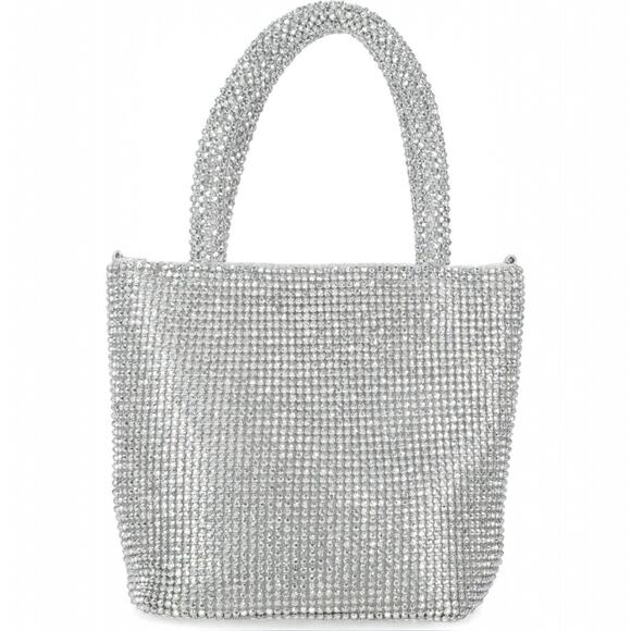 Jessica McClintock Crystal Embellished Chase Top Handle Mini Tote Bag - Picture 2 of 4